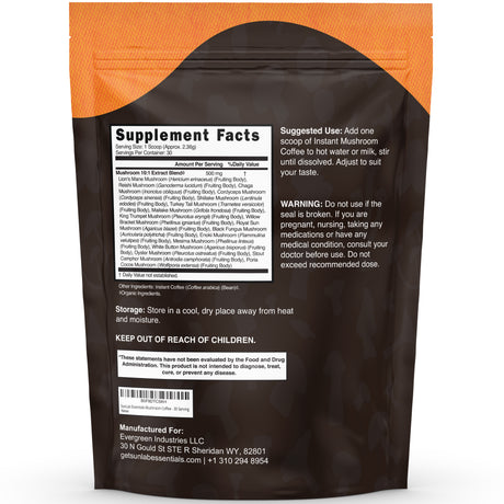 17 Functional Mushroom Blend Instant Coffee (70g)