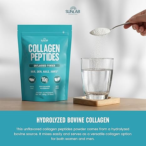 Collagen Peptides Powder Hydrolyzed Bovine - Unflavored (10.5oz)