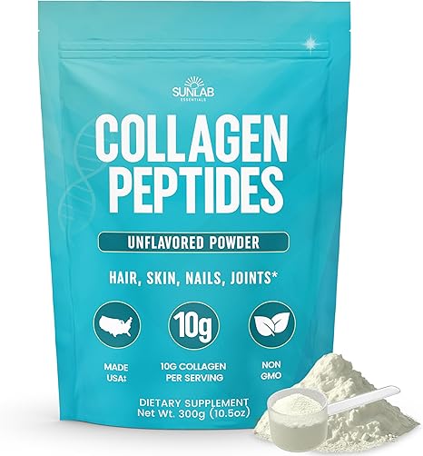 Collagen Peptides Powder Hydrolyzed Bovine - Unflavored (10.5oz)