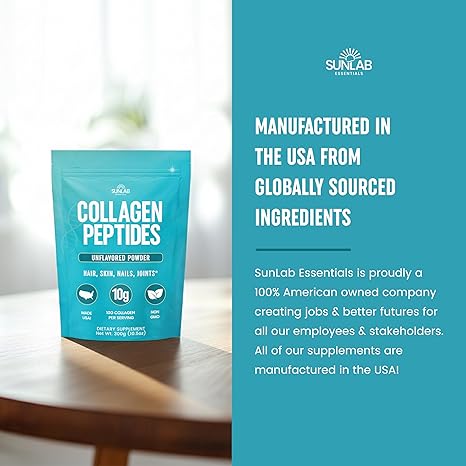 Collagen Peptides Powder Hydrolyzed Bovine - Unflavored (10.5oz)