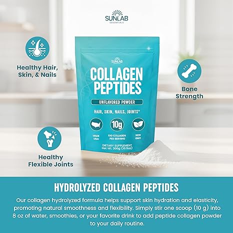Collagen Peptides Powder Hydrolyzed Bovine - Unflavored (10.5oz)