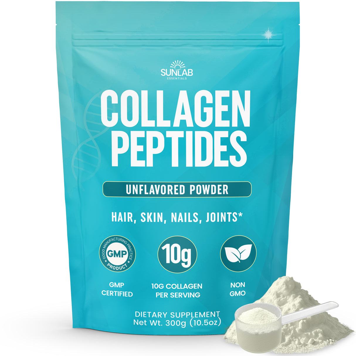 Collagen Peptides Powder Hydrolyzed Bovine - Unflavored (10.5oz)