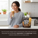 Caramel Protein Instant Coffee Powder (364g)